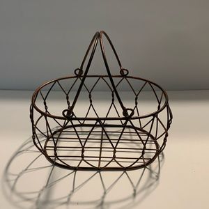 No Brand Bread Basket Copper in color Cute Handles Approximately 9X6X5 inches